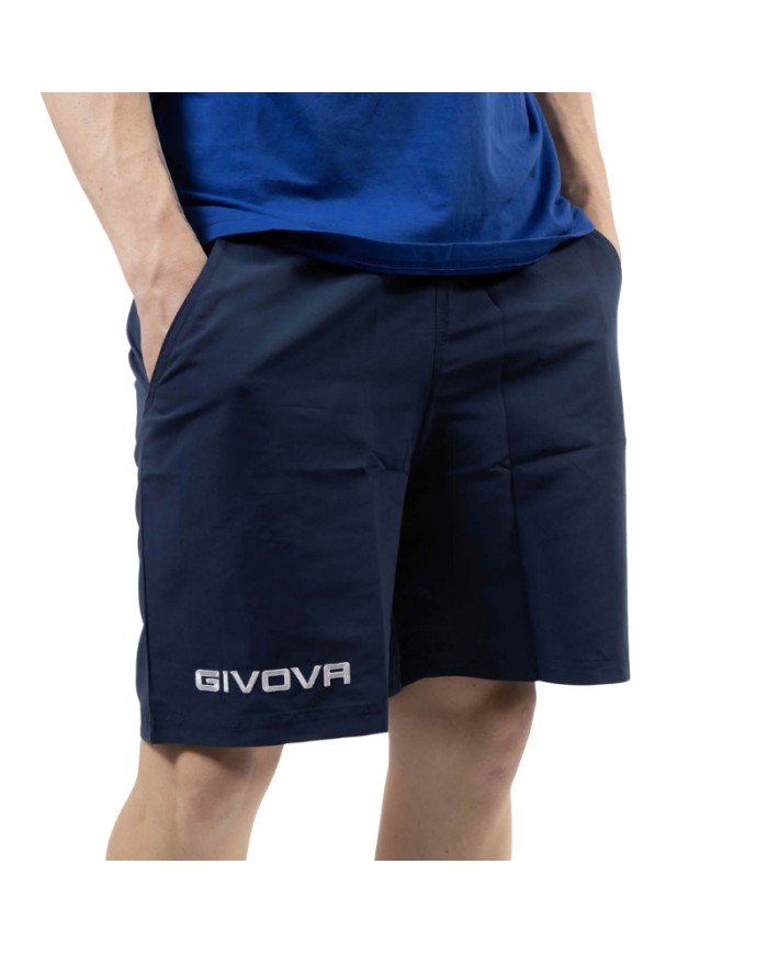 Bermuda da Passeggio Givova STREET MICROFIBRA P014 Blu Unisex Shorts P0140004 Bermuda da Passeggio Givova STREET MICROFIBRA P014 Blu Unisex Shorts P0140004