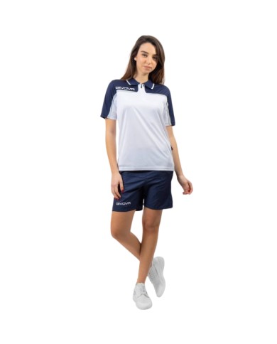 Completo Givova KIT FAST KIT035 Tennis Padel Unisex Bianco Blu KIT0350304 Completo Givova KIT FAST KIT035 Tennis Padel Unisex Bianco Blu KIT0350304