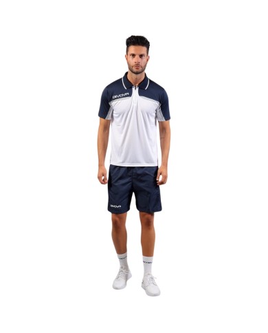 Completo Givova KIT FAST KIT035 Tennis Padel Unisex Bianco Blu KIT0350304 Completo Givova KIT FAST KIT035 Tennis Padel Unisex Bianco Blu KIT0350304