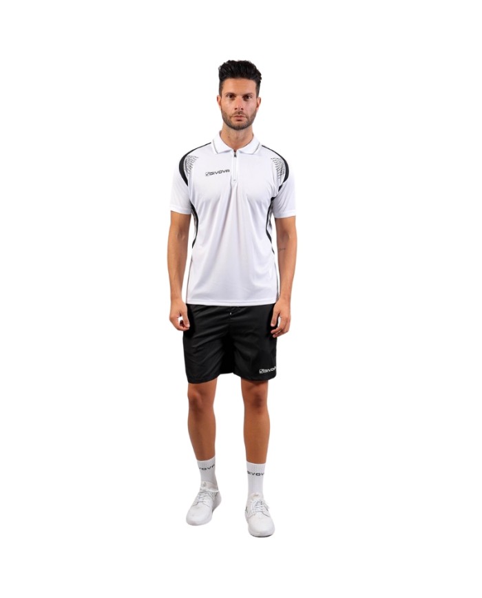 Completino da Padel Givova KIT EASY Tennis Passeggio Unisex Bianco Nero KIT0340310
