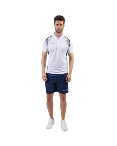 Completino da Padel Givova KIT EASY Tennis Passeggio Unisex Bianco Blu KIT0340304