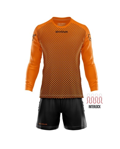 Completino da Portiere Givova KIT MANCHESTER KITP008 Arancio Nero KITP0080110 Completino da Portiere Givova KIT MANCHESTER KITP008 Arancio Nero KITP0080110