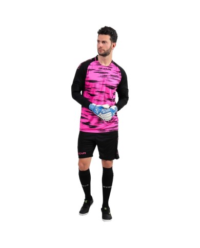 Completino da Portiere Givova KIT DIFESA KITP010 Fuxia Nero Completino da Portiere Givova KIT DIFESA KITP010 Fuxia Nero