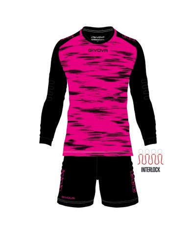 Completino da Portiere Givova KIT DIFESA KITP010 Fuxia Nero Completino da Portiere Givova KIT DIFESA KITP010 Fuxia Nero