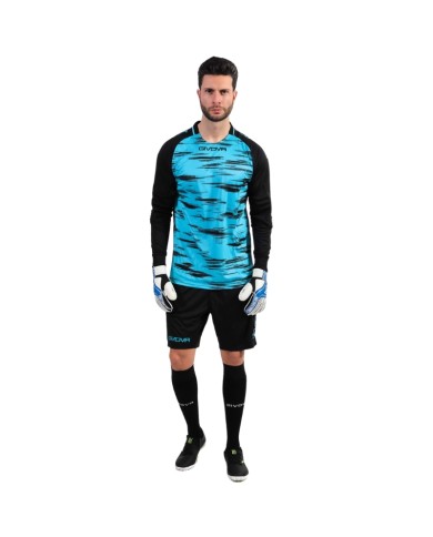 Completino da Portiere Givova KIT DIFESA KITP010 Turchese Nero Completino da Portiere Givova KIT DIFESA KITP010 Turchese Nero