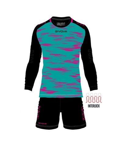 Completino da Portiere Givova KIT DIFESA KITP010 Verde Petrolio Fuxia Completino da Portiere Givova KIT DIFESA KITP010 Verde Petrolio Fuxia