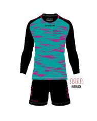 Completino da Portiere Givova KIT DIFESA KITP010 Verde Petrolio Fuxia