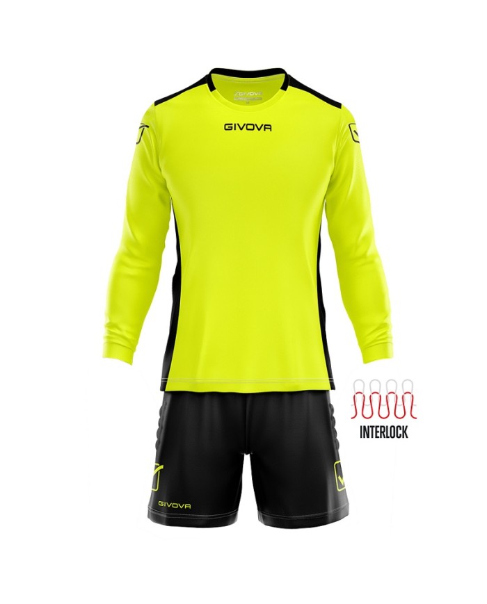 Completino da Portiere Givova KIT HYGUANA KITP009 Giallo Fluo Nero KITP0091910