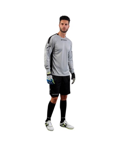 Completino da Portiere Givova KIT HYGUANA KITP009 Grigio Chiaro Nero KITP0092710 Completino da Portiere Givova KIT HYGUANA KITP009 Grigio Chiaro Nero KITP0092710