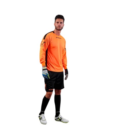Completino da Portiere Givova KIT HYGUANA KITP009 Arancio Fluo Nero KITP0092810 Completino da Portiere Givova KIT HYGUANA KITP009 Arancio Fluo Nero KITP0092810