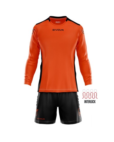 Completino da Portiere Givova KIT HYGUANA KITP009 Arancio Fluo Nero KITP0092810 Completino da Portiere Givova KIT HYGUANA KITP009 Arancio Fluo Nero KITP0092810