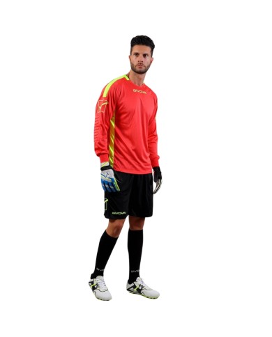 Completino da Portiere Givova KIT HYGUANA KITP009 Rosso Chiaro Nero KITP0095310 Completino da Portiere Givova KIT HYGUANA KITP009 Rosso Chiaro Nero KITP0095310