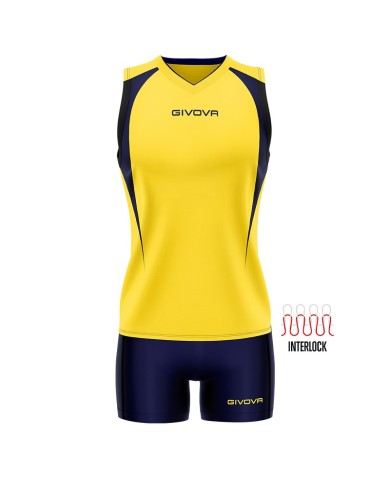 Completino da Pallavolo Givova KIT VOLLEY SPIKE KITV07 Giallo Blu KITV070704 Completino da Pallavolo Givova KIT VOLLEY SPIKE KITV07 Giallo Blu KITV070704