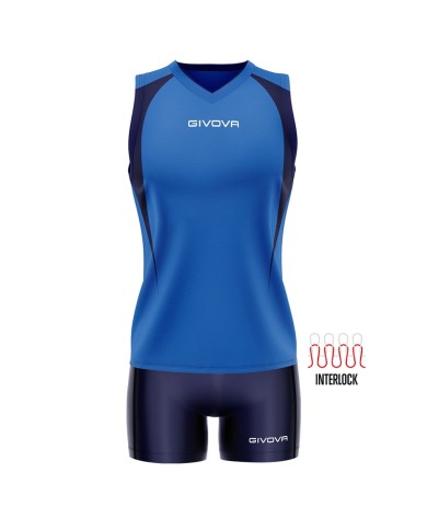 Completino da Pallavolo Givova KIT VOLLEY SPIKE KITV07 Azzurro Blu KITV070204 Completino da Pallavolo Givova KIT VOLLEY SPIKE KITV07 Azzurro Blu KITV070204