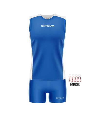 Completino da Pallavolo Givova KIT VOLLEY PIPER KITV06 Azzurro Bianco KITV060203 Completino da Pallavolo Givova KIT VOLLEY PIPER KITV06 Azzurro Bianco KITV060203