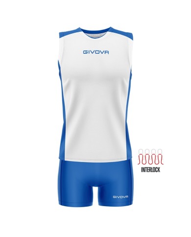 Completino da Pallavolo Givova KIT VOLLEY PIPER KITV06 Bianco Azzurro KITV060302 Completino da Pallavolo Givova KIT VOLLEY PIPER KITV06 Bianco Azzurro KITV060302