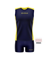 Completino da Pallavolo Givova KIT VOLLEY PIPER KITV06 Blu Giallo KITV060407 Completino da Pallavolo Givova KIT VOLLEY PIPER KITV06 Blu Giallo KITV060407