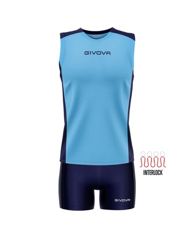 Completino da Pallavolo Givova KIT VOLLEY PIPER KITV06 Celeste Blu KITV060504 Completino da Pallavolo Givova KIT VOLLEY PIPER KITV06 Celeste Blu KITV060504