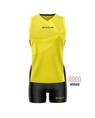 Completino da Pallavolo Givova KIT VOLLEY ELICA KITV08 Giallo Nero KITV080710 Completino da Pallavolo Givova KIT VOLLEY ELICA KITV08 Giallo Nero KITV080710