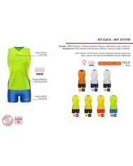 Completino da Pallavolo Givova KIT VOLLEY ELICA KITV08 Bianco Nero KITV080310
