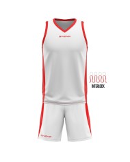 Completino da Basket Givova KIT POWER INTERLOCK KITB05 Bianco Blu KITB050304 Completino da Basket Givova KIT POWER INTERLOCK KITB05 Bianco Blu KITB050304
