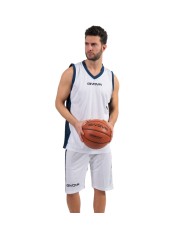 Completino da Basket Givova KIT POWER INTERLOCK KITB05 Bianco Blu KITB050304 Completino da Basket Givova KIT POWER INTERLOCK KITB05 Bianco Blu KITB050304