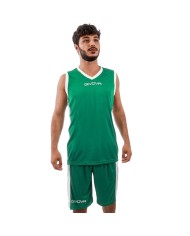 Completino da Basket Givova KIT POWER INTERLOCK KITB05 Verde Bianco KITB051303 Completino da Basket Givova KIT POWER INTERLOCK KITB05 Verde Bianco KITB051303