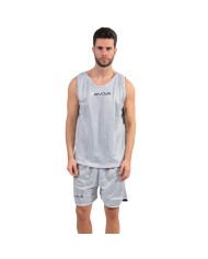 Completino da Basket Givova KIT DOUBLE KITB03 Reversibile Blu Bianco KITB030403