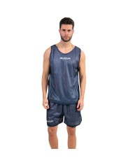 Completino da Basket Givova KIT DOUBLE KITB03 Reversibile Blu Bianco KITB030403