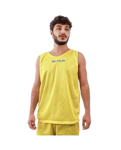 Completino da Basket Givova KIT DOUBLE KITB03 Reversibile Giallo Azzurro KITB030702 Completino da Basket Givova KIT DOUBLE KITB03 Reversibile Giallo Azzurro KITB030702