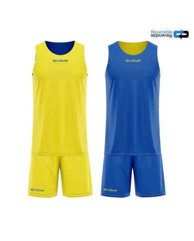 KIT DOUBLE IN MESH GIALLO/AZZURRO Tg. XS KIT DOUBLE IN MESH GIALLO/AZZURRO Tg. XS