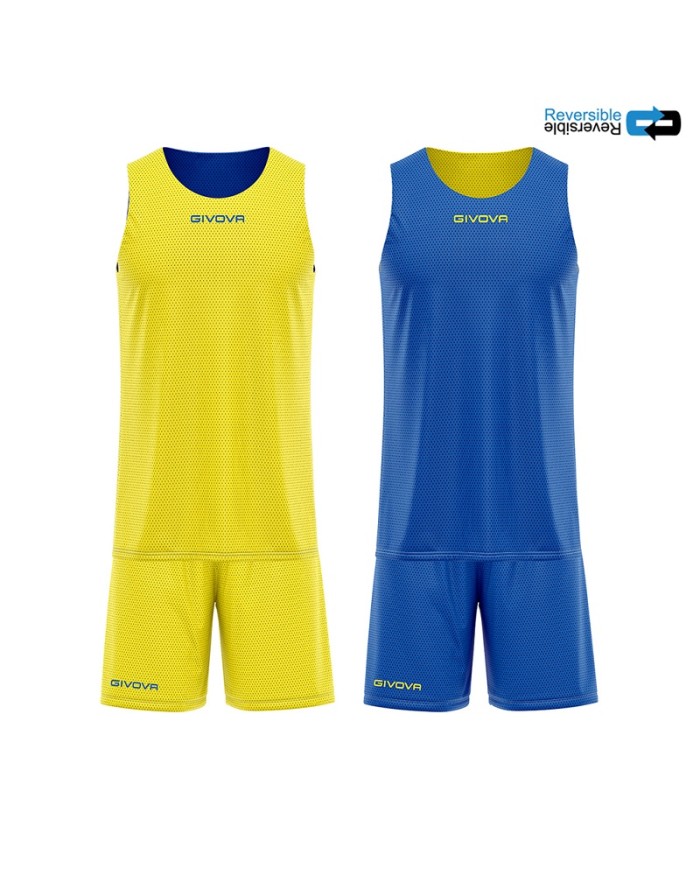 KIT DOUBLE IN MESH GIALLO/AZZURRO Tg. XS