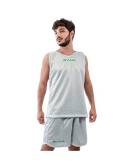 Completino da Basket Givova KIT DOUBLE KITB03 Reversibile Verde Bianco KITB031303