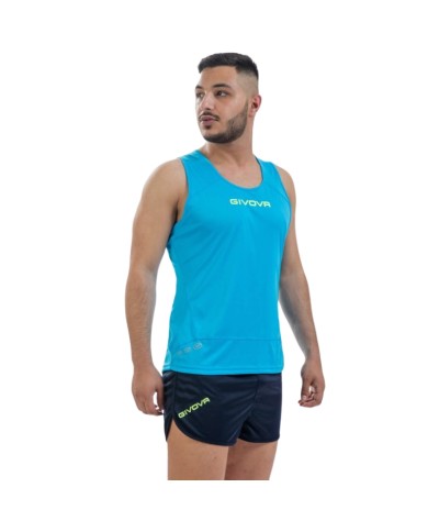 Kit NEW YORK Givova Giromanica Running Corsa Unisex Turchese Blu KITA07-2404 Kit NEW YORK Givova Giromanica Running Corsa Unisex Turchese Blu KITA07-2404