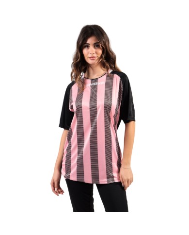 Maglia Givova Tratto Shirt Interlock MA031 Calcio Rosa Nero Unisex MA0311110 Maglia Givova Tratto Shirt Interlock MA031 Calcio Rosa Nero Unisex MA0311110