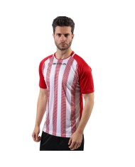 Maglia Givova Tratto Shirt Interlock MA031 Calcio Nero Rosso Unisex MA0311012