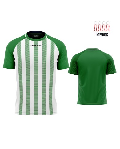 Maglia Givova Tratto Shirt Interlock MA031 Calcio Verde Bianco Unisex MA0311303 Maglia Givova Tratto Shirt Interlock MA031 Calcio Verde Bianco Unisex MA0311303