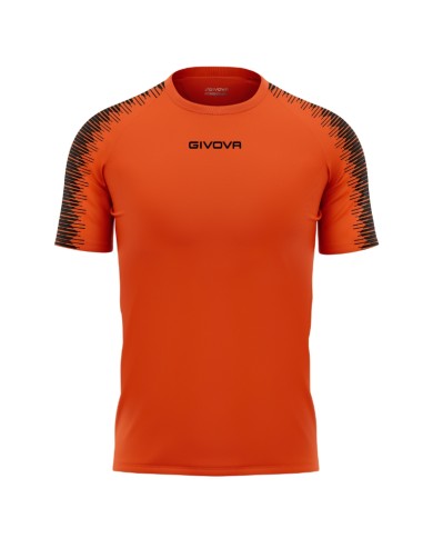 Maglia Givova Shirt CLUB in Mesh MAC10 Unisex Calcio Padel Tennis Arancio Fluo Nero Maglia Givova Shirt CLUB in Mesh MAC10 Unisex Calcio Padel Tennis Arancio Fluo Nero