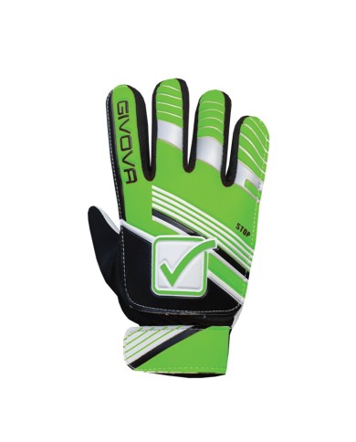 GUANTO STOP portiere VERDE FLUO/NERO Tg. 10 GUANTO STOP portiere VERDE FLUO/NERO Tg. 10