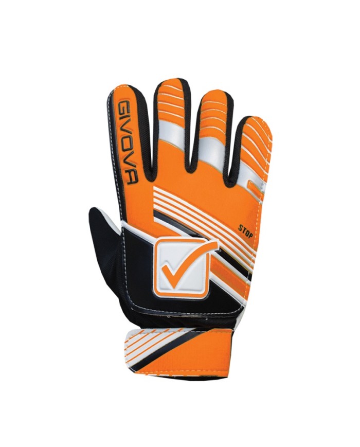 Guanto da Portiere Givova STOP GU09 Lattice Unisex Arancio Fluo Nero GU092810