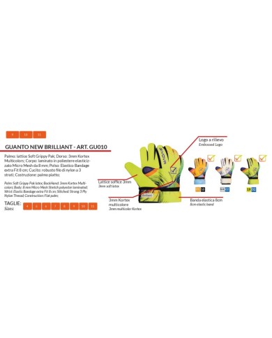 copy of GUANTO STOP portiere VERDE FLUO/NERO Tg. 10 copy of GUANTO STOP portiere VERDE FLUO/NERO Tg. 10