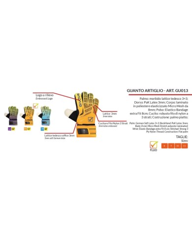 Guanto da Portiere Givova ARTIGLIO GU013 Lattice Unisex Viola Giallo Guanto da Portiere Givova ARTIGLIO GU013 Lattice Unisex Viola Giallo