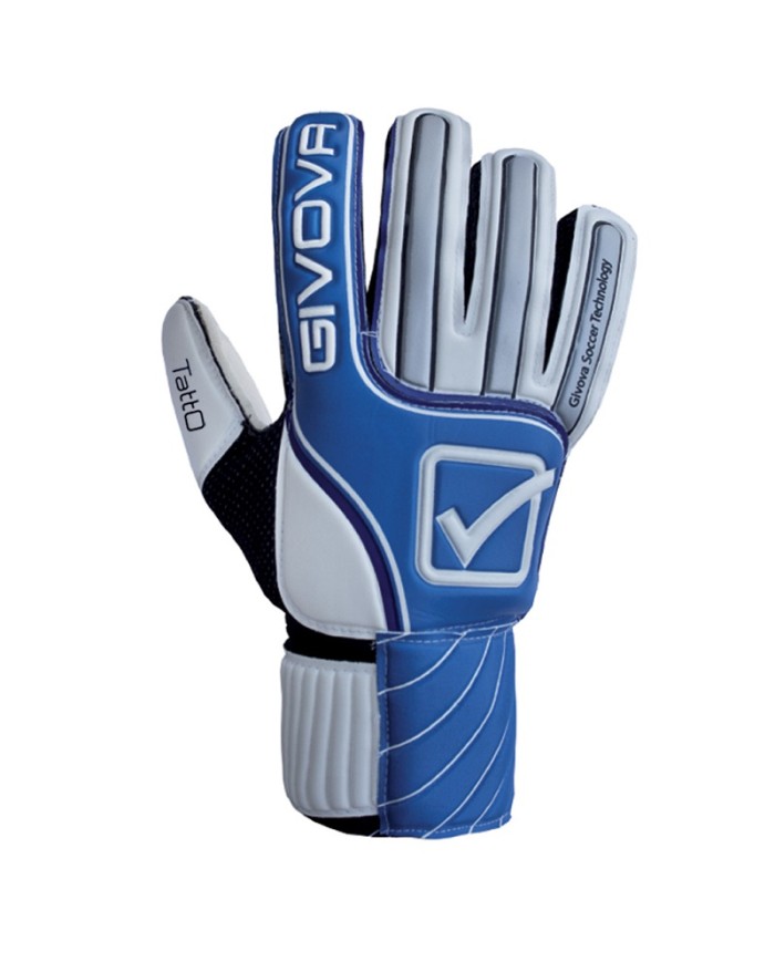 Guanto da Portiere Givova TATTO GU06 Lattice Unisex Bianco Azzurro