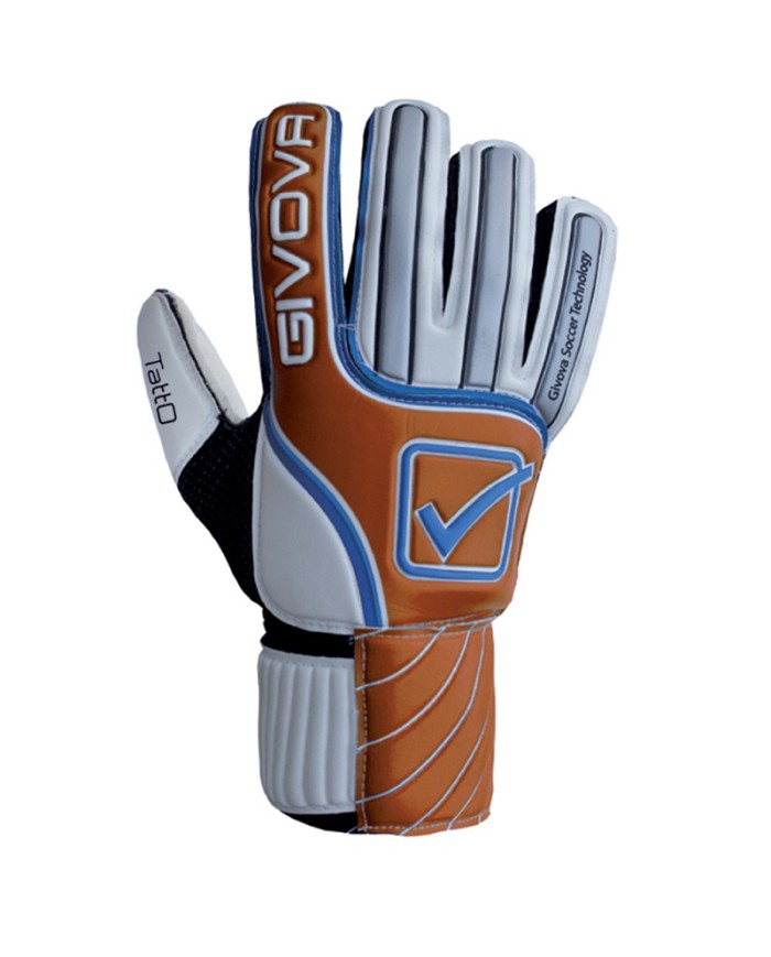 Guanto da Portiere Givova TATTO GU06 Lattice Unisex Bianco Arancio
