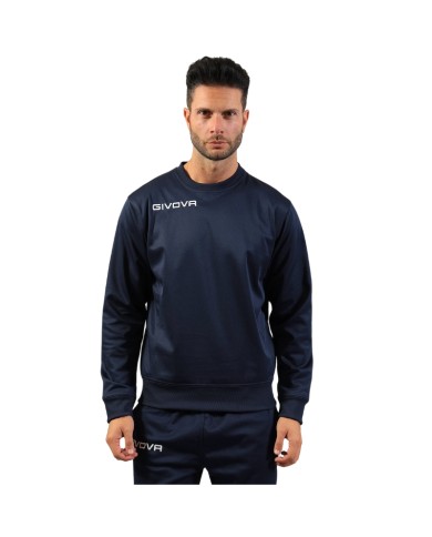 Felpa Girocollo Givova MA019 Blu Polarfleece Unisex Pile MA0190004 Felpa Girocollo Givova MA019 Blu Polarfleece Unisex Pile MA0190004