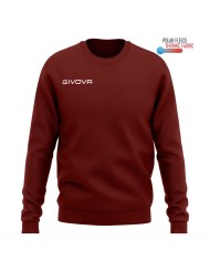Felpa Girocollo Givova MA019 Granata Polarfleece Unisex Pile MA0190008 Felpa Girocollo Givova MA019 Granata Polarfleece Unisex Pile MA0190008