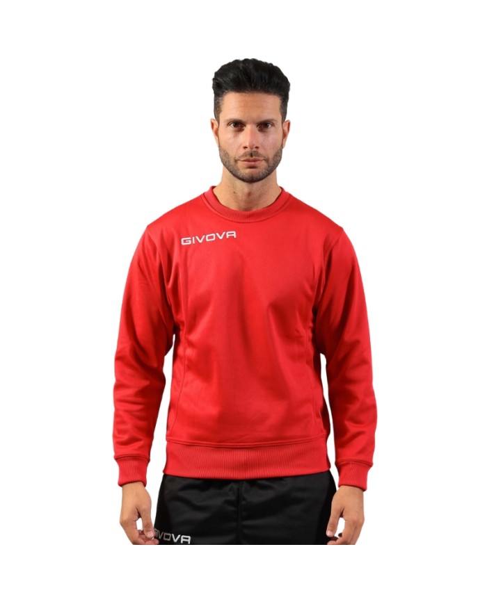 Felpa Girocollo Givova MA019 Rosso Polarfleece Unisex Pile MA0190012