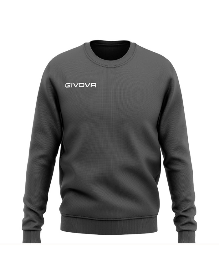 Felpa Girocollo Givova MA019 Grigio Scuro Polarfleece Unisex Pile MA0190023