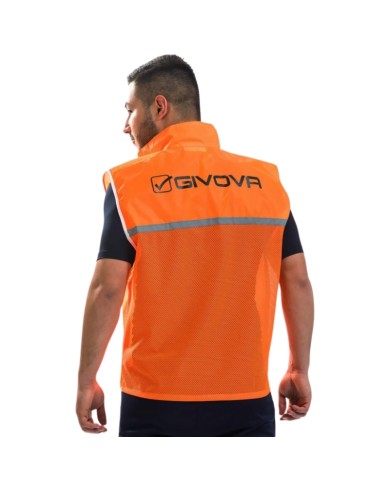 Casacca da Running Givova Allenamento Sport Smanicata Corsa Giallo Blu CT07