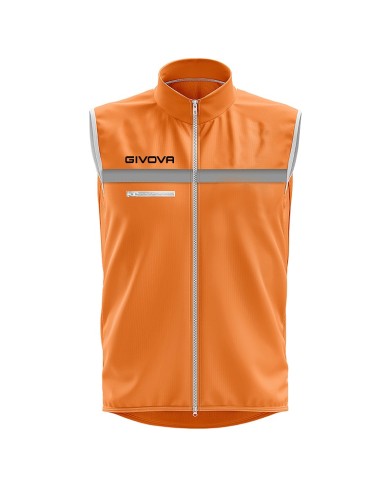 Casacca da Running Givova Allenamento Calcio Smanicata Senior Arancio Nero CT07 Casacca da Running Givova Allenamento Calcio Smanicata Senior Arancio Nero CT07
